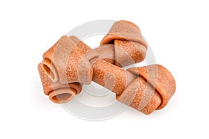 Dog bones isolated on white background