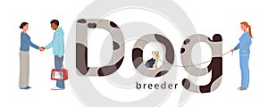 Dog Breeder Text Composition photo
