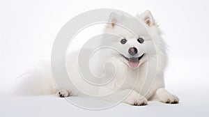 The dog or Canis lupus familiaris on white background