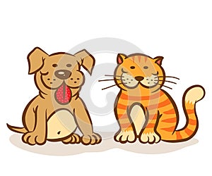 Dog and cat