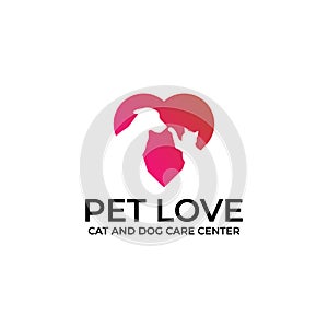 DOG and CAT Care, Pet lovers logo inspirations, lovely pet logo brands, logo for your animal care center
