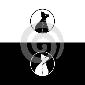 dog and cat illustration logo that looks friendly and