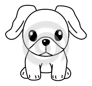 Dog - Cute Cartoon Illustration of a Beloved Pet