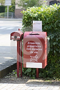 Dog excrement bin