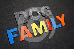 Dog family photo