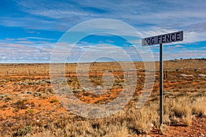 The Dog Fence near Coober Pedy