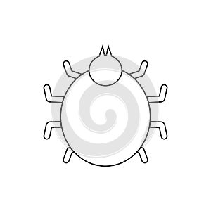 dog flea icon vector