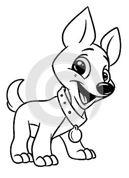 Dog funny animal coloring pages cartoon