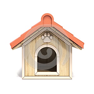 Dog house Front view 3D