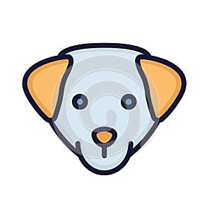 Dog Isolated Vector icon that can be easily modified or edited