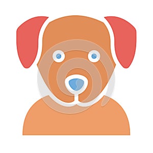 Dog Isolated Vector icon that can be easily modified or edited