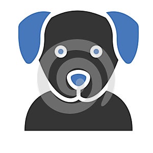 Dog Isolated Vector icon that can be easily modified or edited