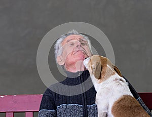 Dog kiss