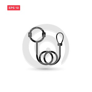 Dog leads icon vector design isolated