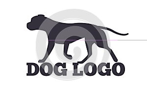 Dog Logo Design Canine Animals Silhouettes