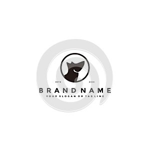 Dog logo icon design vector template