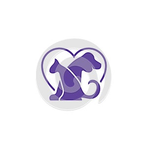 Dog Logo Template. Vector Illustrator, dog lover logo,it`s good for Pet logo