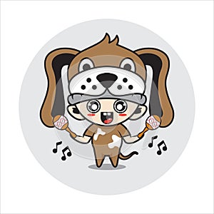 Dog mascot character cute 14