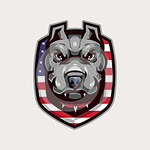 dog mascot logo