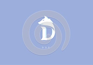 DOG LOGO D MONOGRAM