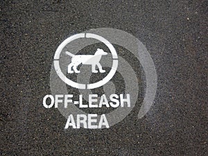 Dog Off Leash Area in Public Park