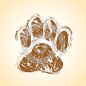 Dog paw