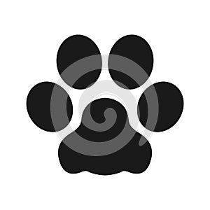 Dog paw bulldog vector icon illustration graphic cartoon wallpaper background