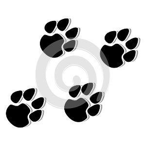 Foot print vector image