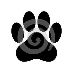 Dog paw vector icon logo footprint cat bear cartoon illustration clip art french bulldog