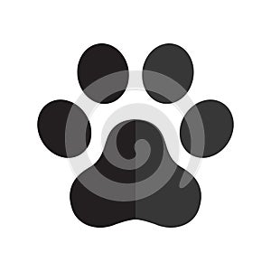 Dog paw vector logo icon footprint french bulldog cartoon symbol graphic illustration cat