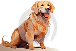 Dog pedigree domestic breed animal mammal cute background pet canine purebred retriever