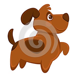 Dog pet cartoon vector puppy animal flat icon