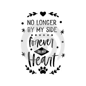 Dog pet cat memorial quote text sign