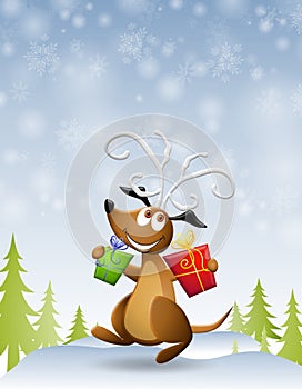 Dog Reindeer Antlers Gifts photo