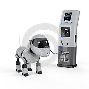 Dog robot charge