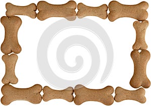 Dog Treats in the shape of a frame