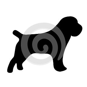 Dog vector icon eps 10. Simple isolated illustration