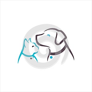 Dog vector logo graphic modern