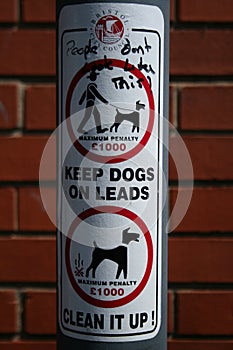 Dog walker's warning of penalty fares.