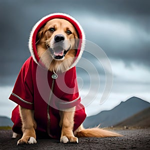 El perro agotador la ropa buscando lindo generado imagen 