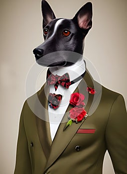 Dog wedding suit