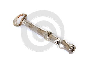 Dog whistle in studio