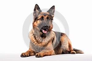 Dog on White Background