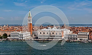 Doge Palace, San Marco Campanile, Venice, Italy photo