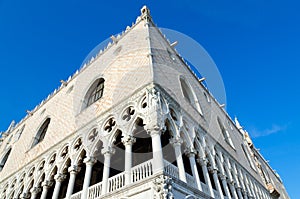 Doge`s Palace construction 1309 - 1424 years, Venice, Italy