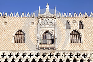 The Doge's Palace (Italian Palazzo Ducale), Venice, Italy.