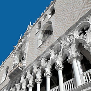 Doge`s Palace in Venice,Italy-residence of the doge photo