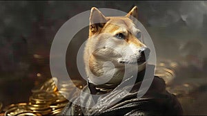 Dogecoin Renaissance Portrait Cryptocurrency Regal Markets Stocks Trading Margin