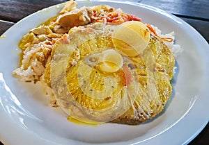 Dogfish moqueca, traditional dish of Brazil