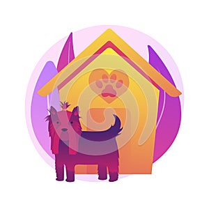 Dogs friendly place vector concept metaphor